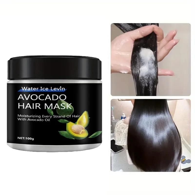 Avocado Hair Mask Dual Oil Control Moisturizer Conditioner Soft Smooth Frizz Damaged Repair Revitalize Haircare Product