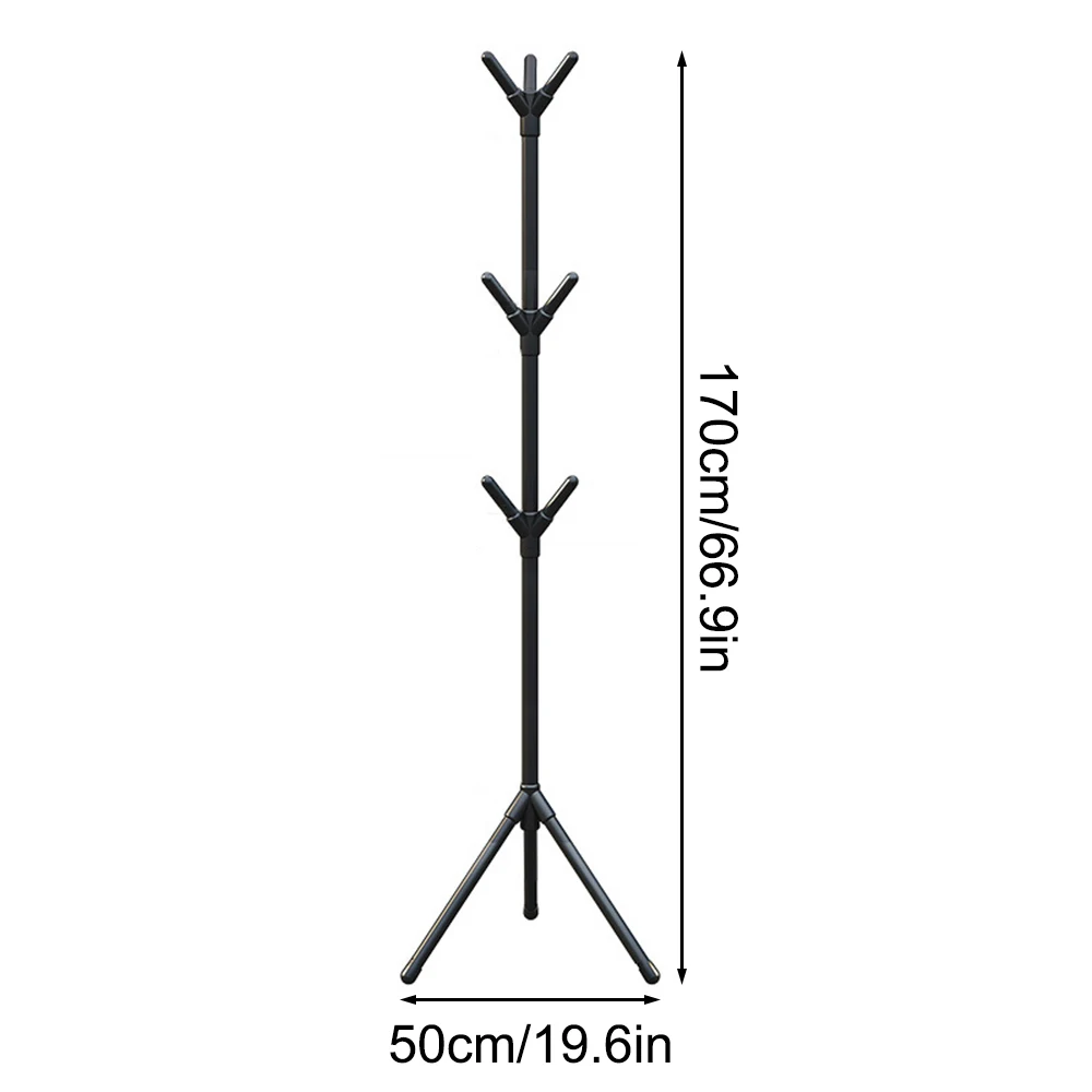 Easy To Assemble Floor Standing Irregular Hangers, Office Wrought Iron Hangers, Bedroom Vertical Hangers, Creative Lobby Hangers images - 6