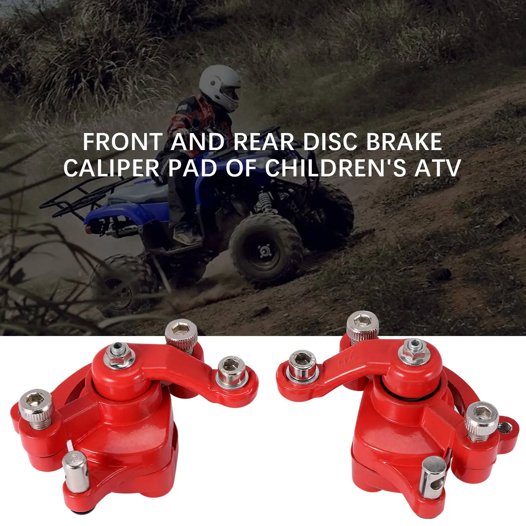 Front Rear Disc Brake Caliper Pads for 43Cc 47Cc 49Cc Chinese Mini Kids ATV Minimoto Dirt Pocket Bike Gas