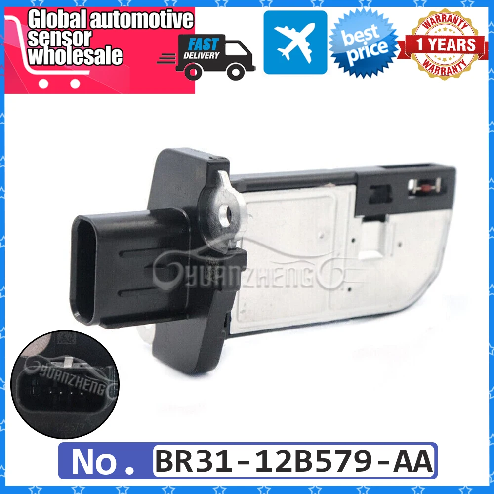 

Датчик массового расхода воздуха MAF BR31-12B579-AA для Ford Expedition Explorer Fusion Taurus E-350 F-150 F-250 F-350 Lincoln MKS MKT