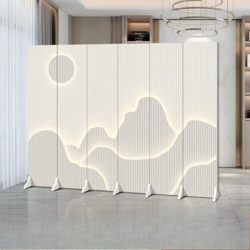 

Folding screen partition living room room hotel live stream tea room double-sided folding screen movable screen