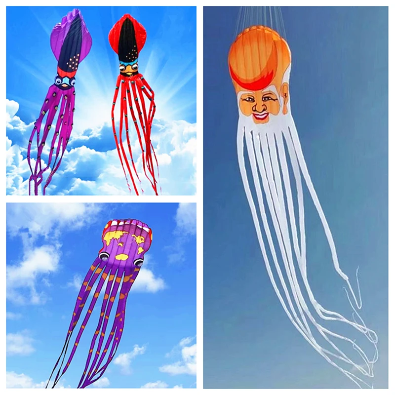 

free shipping 28m Capricorn octopus kite flying soft kite weifang kite factory walk in sky parachute kites dragon fly Large kite