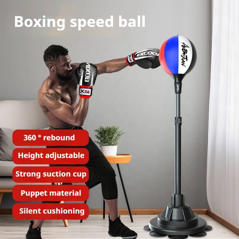 Reflex Speed Fitness Training Bag Free Standing Pedestal Boxing Bag