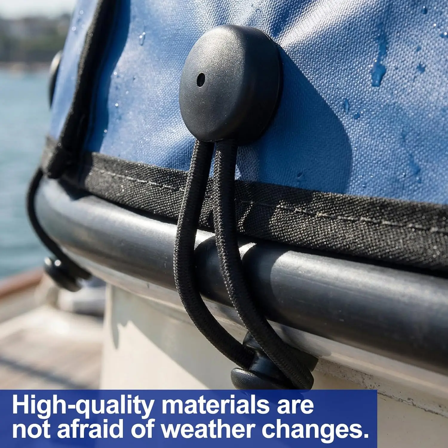 

1Pcs Truck Tie Down Fastener Bungee Shock Cord Cover Clip Bungee Loop With Knob For Marine Boat RV Caravan Truck Car Cove