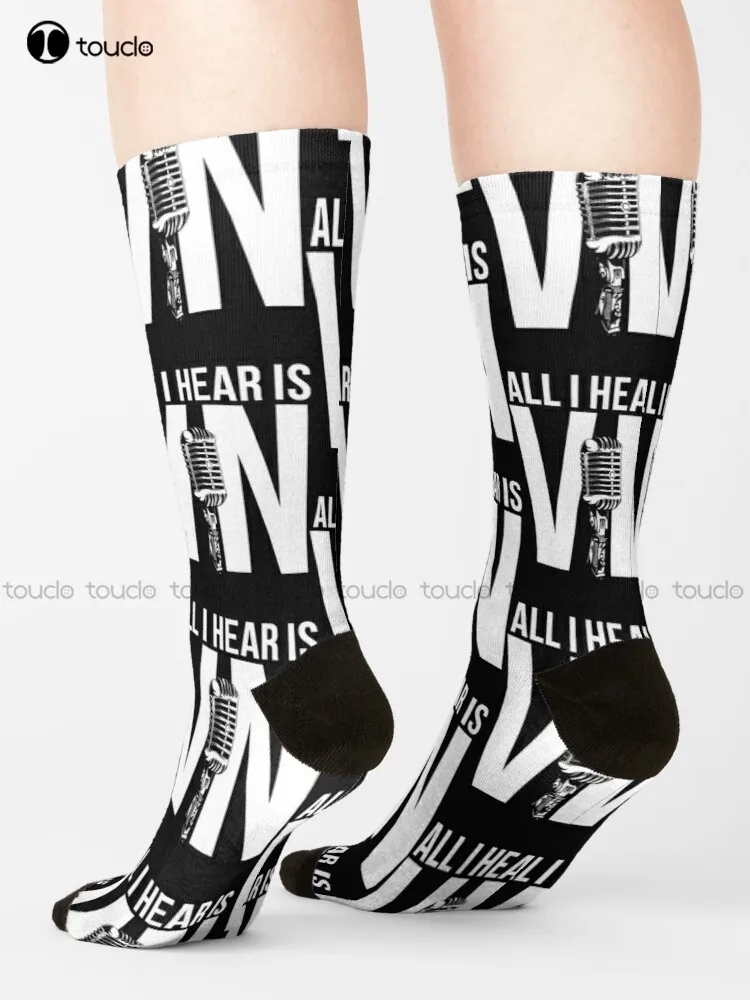 Vin Scully Vn Socks Men'S Socks 360° Digital Print Custom Gift Street Skateboard Socks Unisex Adult Creative Funny Socks New Art