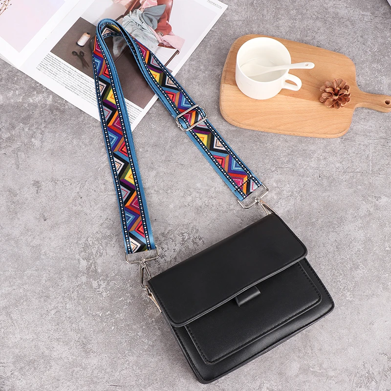 1pc Nylon Bag Strap Woman Colorful Straps for Crossbody Messenger Shoulder Bag Accessories Adjustable Embroidered Belts Straps