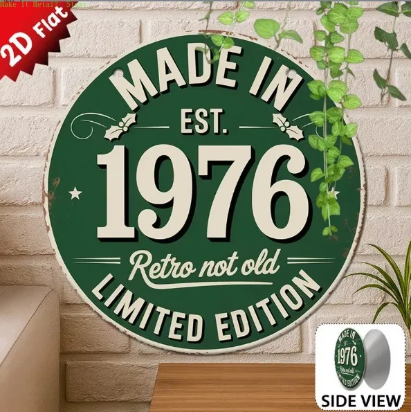 Made in 1976 Retro Not Old 2D  - Vintage Fashion Plates review and price