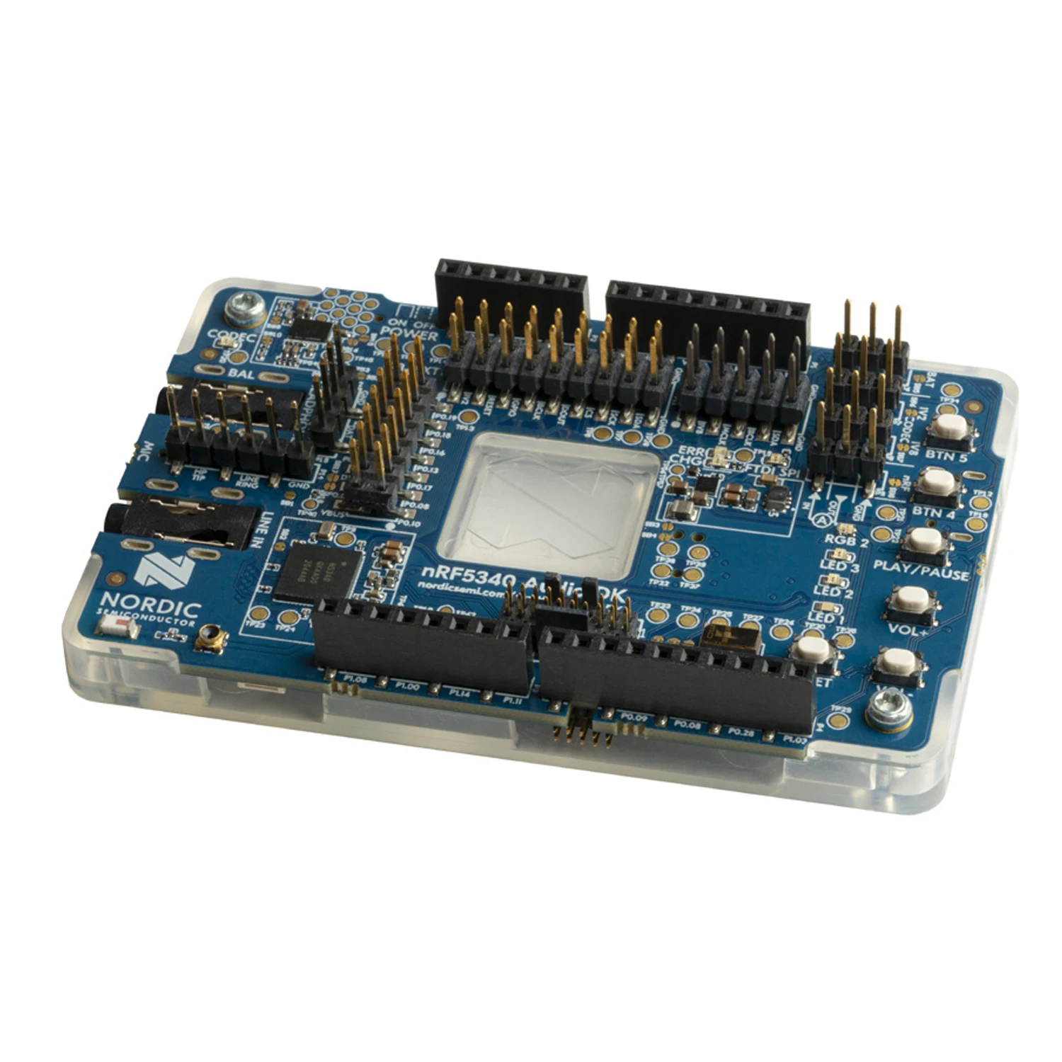 Original nRF5340-Audio-DK LE Kit de Desenvolvimento de Áudio Bluetooth Baixa Potência SoC Placa de Desenvolvimento Sem Fio Suporte Módulo de Automação