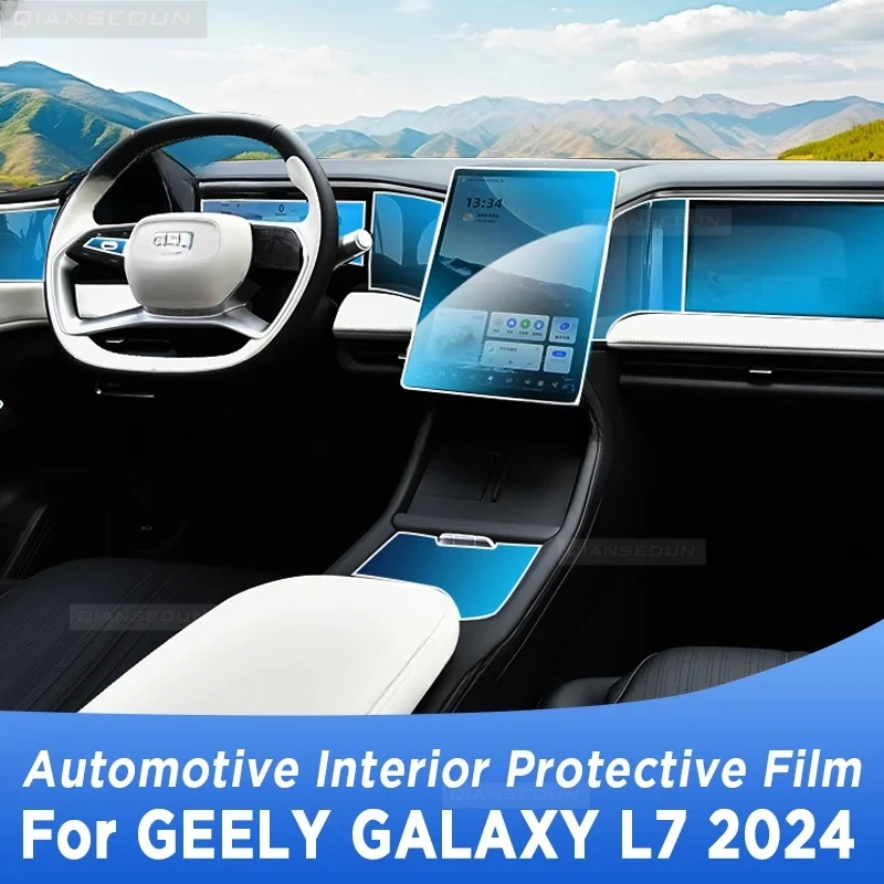 

For GEELY GALAXY L7 2024 Gearbox Panel Navigation Automotive Interior Protective Film Anti-Scratch Sticker Accessories