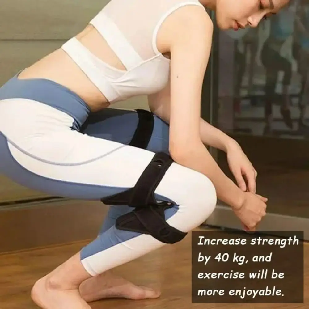 1/2PCS Rebound Spring Knee Protection Boosters ระบายอากาศได้ดีไม่ลื่นสนับเข่าบูสเตอร์แบบคงที่เข่าแขนกีฬา