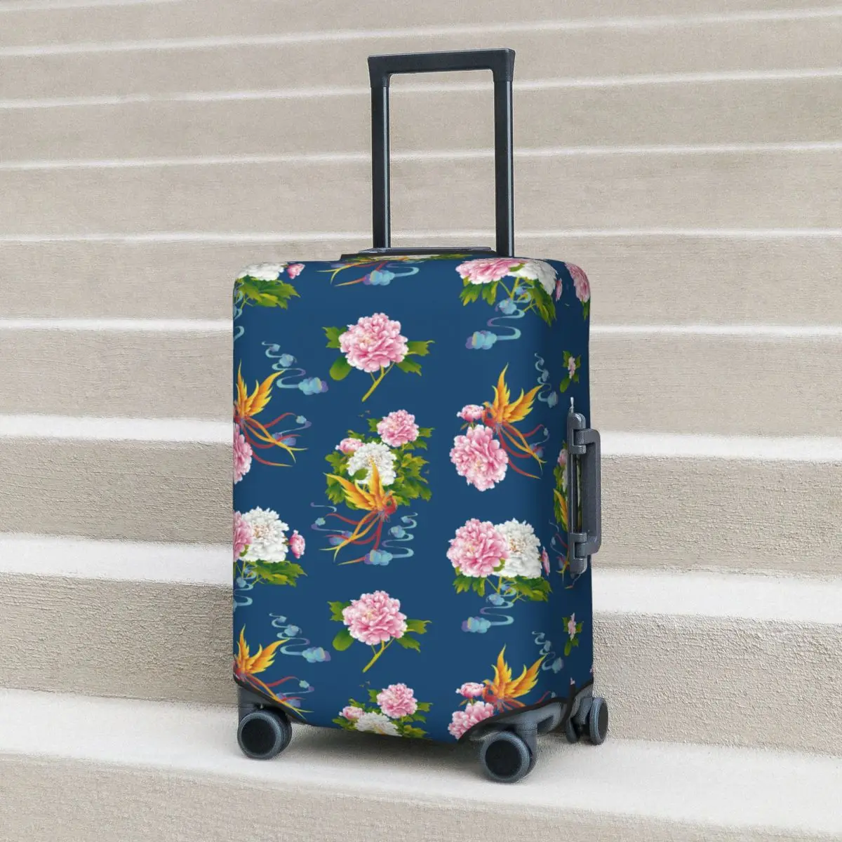 

Vintage Flower Print Suitcase Cover Bohemia Business Protector Vacation Useful Luggage Supplies