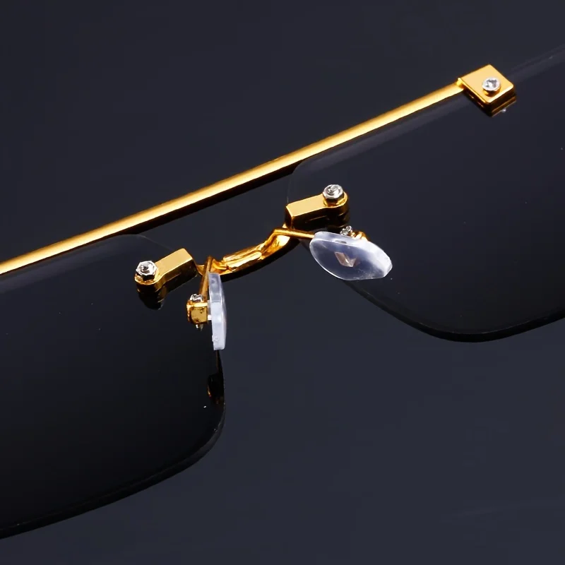 Ins 2024 Luxury Designer UV400 Sunglasses Women Girls New Trendy Rimless Sun Glasses Ladies Vintage Small Round Gafas De Sol