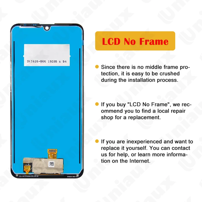 100% Original For LG K50 LCD LMX520BMW LMX520EMW Display Touch Panel Screen Digitizer For LG K12 Max Q60 With Frame