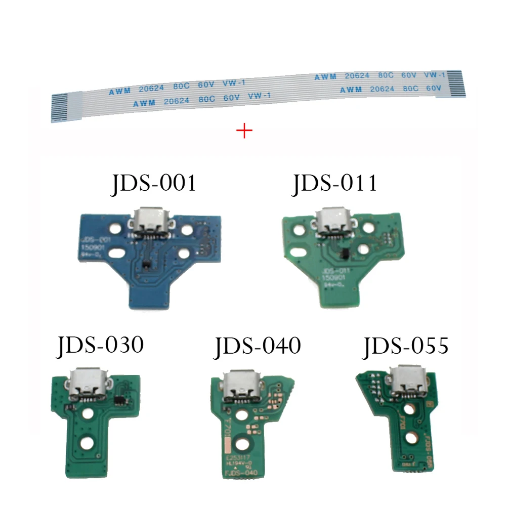 1set For Playstation 4 Controller USB Charging Board Port replacement for PS4 controller JDS 030 JDS 001 JDS 011 JDS 040 JDS 055