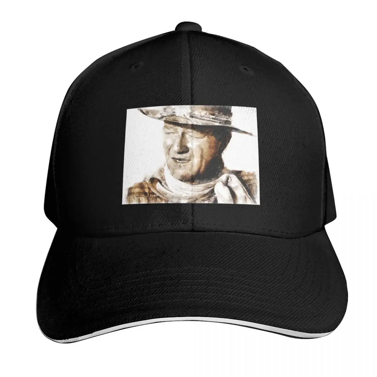 

The portrait of John Wayne Baseball Cap Hat men Military Cap Man Male hat Luxury Brand Caps For Women Men's