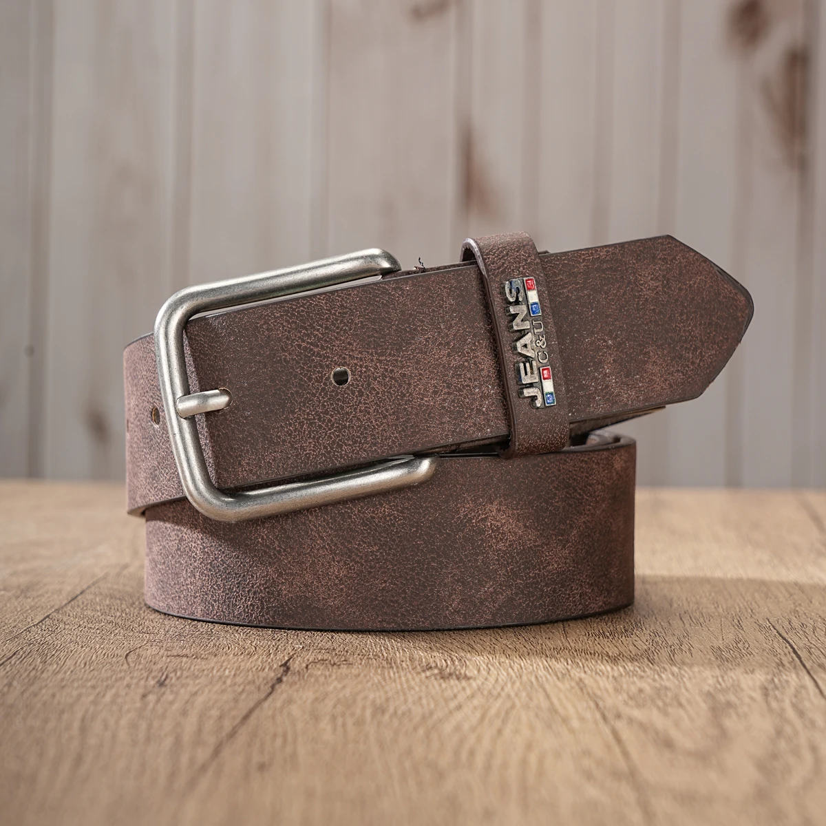 1pc Casual PU Belt - Suitable for Both Men and Women, with a Simple and Retro Design, Perfect for Daily Wear