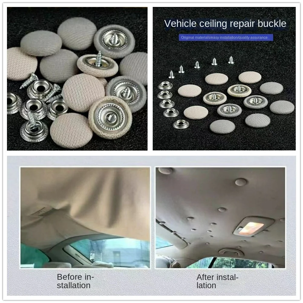 車のルーフ修理キット,たるみヘッドライナーピン,vw,ジェッタ,ゴルフ6,ポロ,パサート,スクラブ,アイストソラリス,スコダオペルモカ