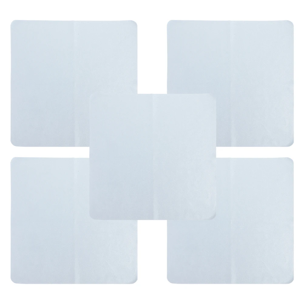 

5pcs Glasses Cleaner Cloth Large Size Suede Microfiber Eyeglass Wipes for Phone Camera Computer Screen Jewelry Polishing Skyblue