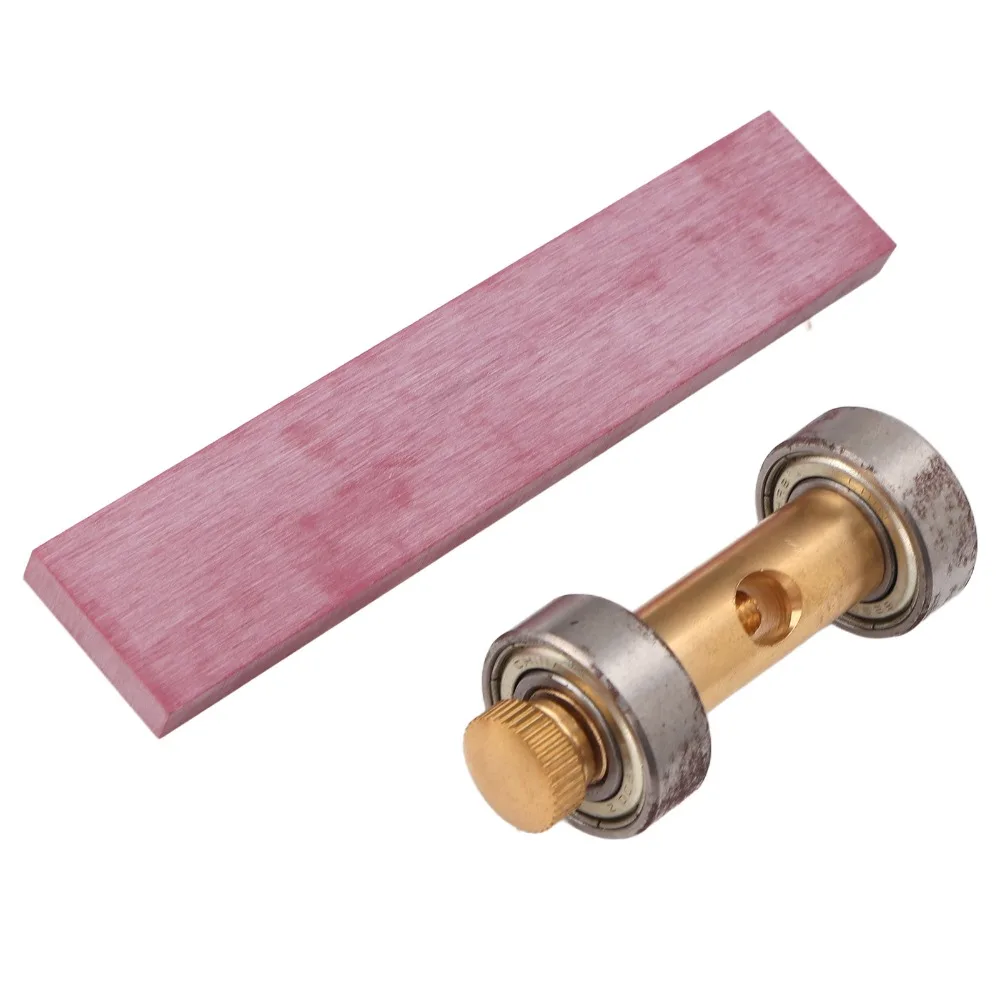 2Pcs High Efficiency Red Grinding Stone Oil Soaked Compact Oilstone Double Side Durable Screwdriver Tool Watch Repair