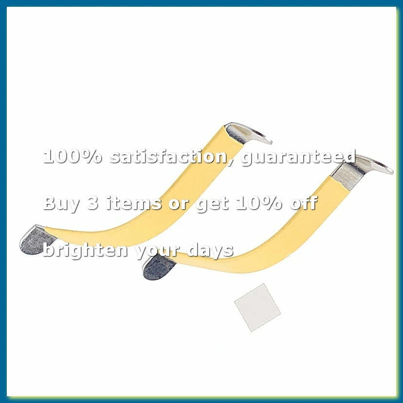 Guitar Luthier Tool 2Pcs Metal String Spreaders for Cleaning Fretboard Yellow