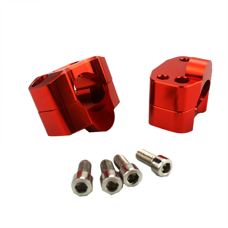 Universal Motorcycle 28MM Aluminum Handlebar Risers Mount Clamp Adaptor For Honda Kawasaki Yamaha Suzuki Pit Dirt Bike