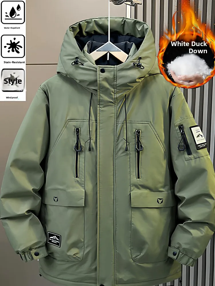 

Мужской зимний пуховый жилет Extra Large: утепленный, ветрозащитный, водонепроницаемый, для активного отдыха, без капюшона