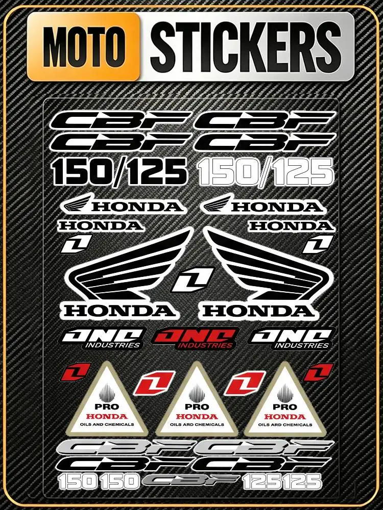 FOR HONDA Fashion Universal Scratch Resist Reflective Waterproof Stickers For Auto Motorcycle Helmet Mug Refrigerator