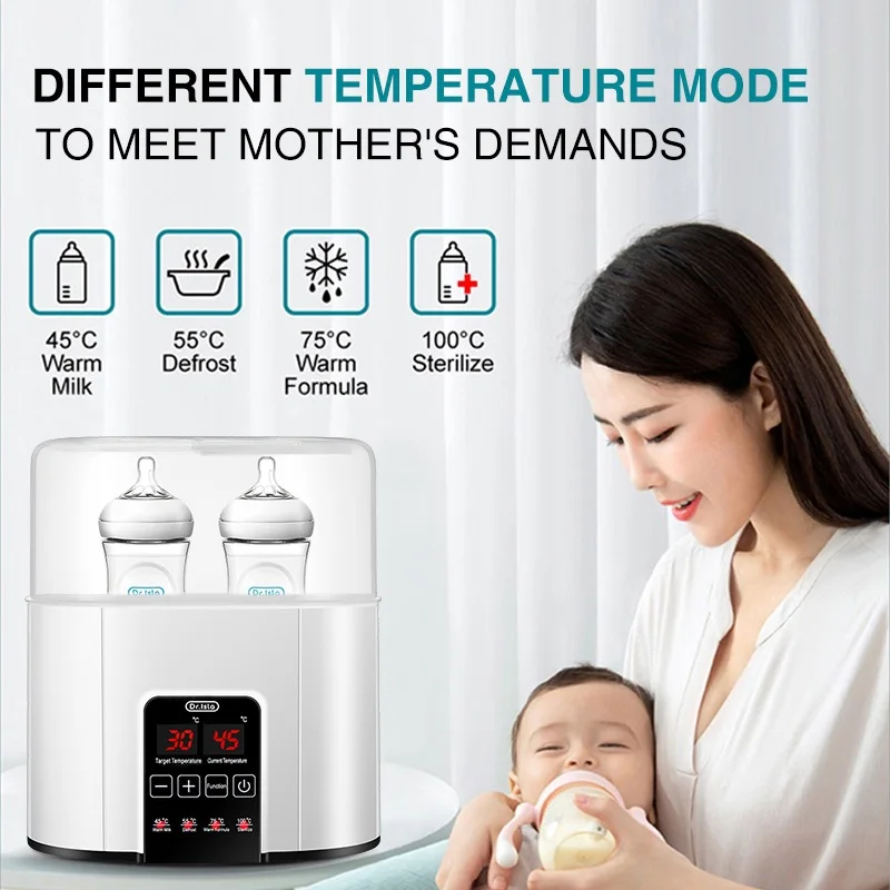 New Baby Bottle Warmer Bottle Sterilizer  Baby Safe Baby Pacifier Sterilizer Milk Bottle BPA Free Four-tooth Adjustment