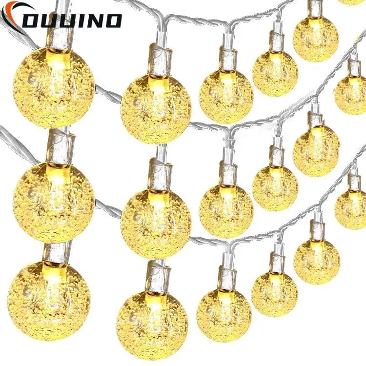 1.5m 3m 6m led bola de cristal guirlanda corda luzes flash feriado interior lâmpada 10/20/40 led luzes de fadas bateria/usb operado