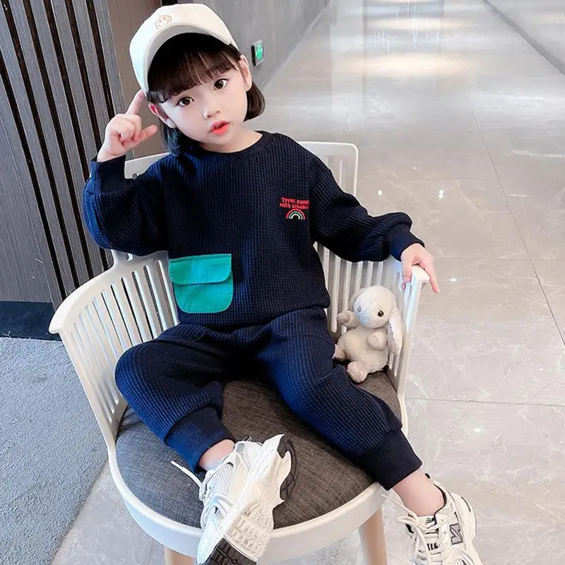 

Baby Girls Clothing Set Kids Tracksuit Korean Spring Children Clothes Kids Toddler Sport Suit Girl's Tracksuit for 2- 8Years