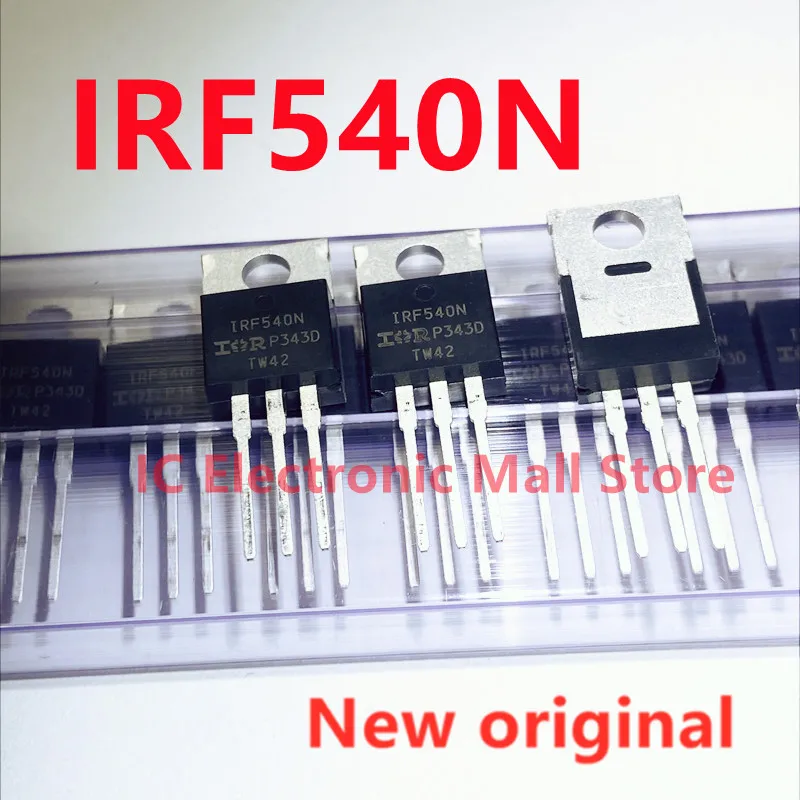 50PCS/Lot 100% Real Original New IRF540N Mosfet Transistor TO-220 100V 30A IRF540 IRF540NPBF IRF540N Mosfet Transistor