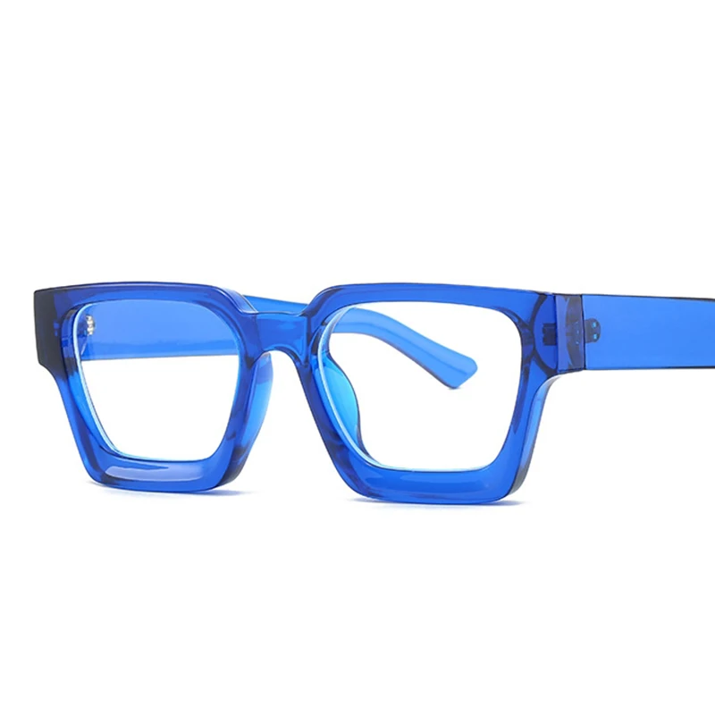 Square Eyeglass Frames For Women Luxury Thick Frame Blue Light Optical Lenses Fashion Glasses Oversized Computer Clear Eyewear