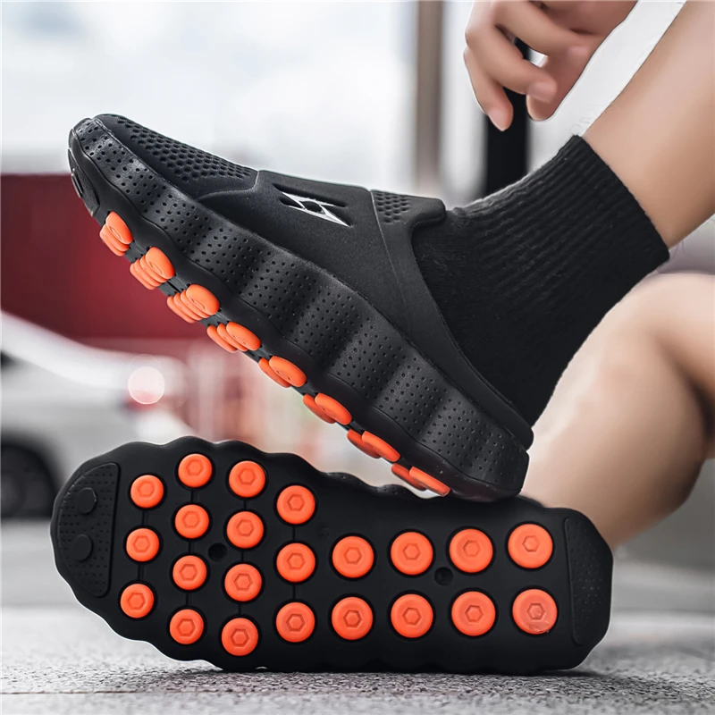 

Men Shock Absorbing Slide Sandals Non Slip Grip Soft Cushion Lightweight Summer Beach Outdoor Slippers