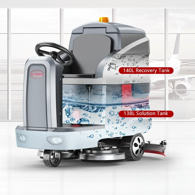 X7 Cleaning Equipment Floor Scrubber Industrial Auto Ride On Electric Tile Scrubber