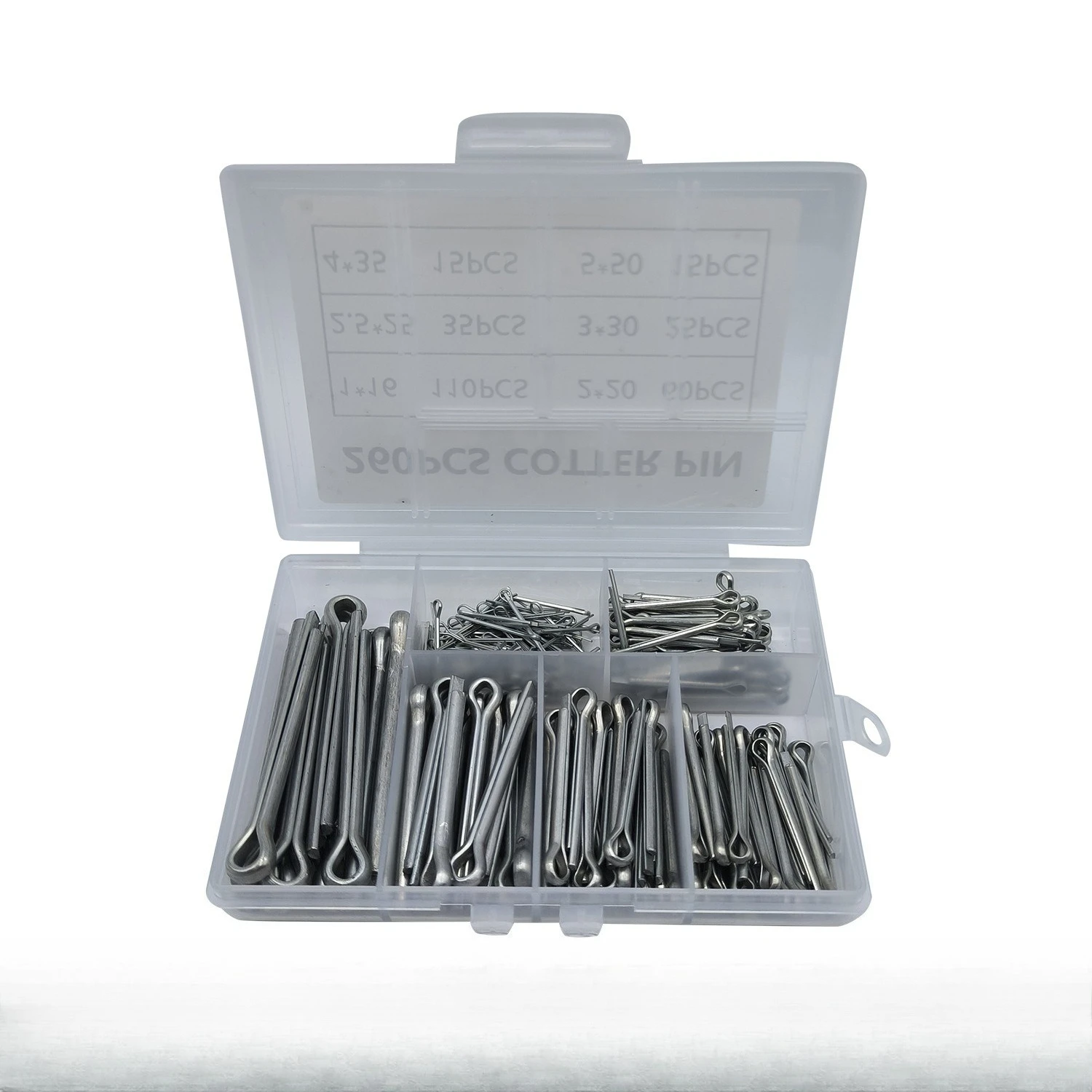 

260PC split pin hair clip pin spring split screw fixing U-shaped positioning transmission rod
