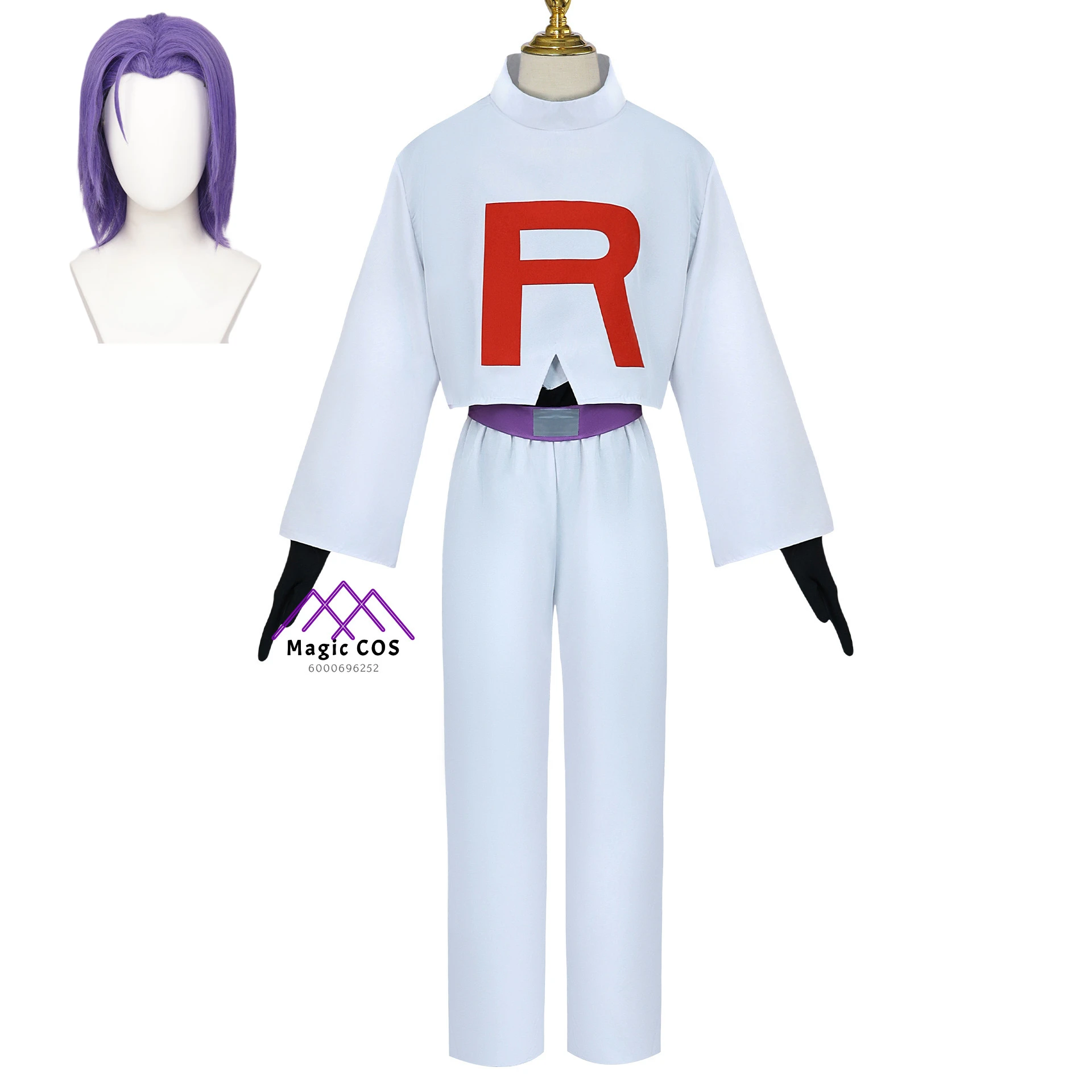 Game Anime Hot Toys Team Rocket Jessie Musashi James Kojirou New Arrival Cosplay Costume Accessories Halloween Carnival Uniform