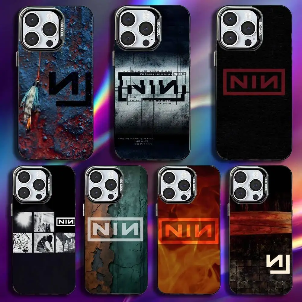 

Nine Inch The Downward Spiral Phone Case For iPhone 17,16,15,14,13,12,11,Pro,Max,Plus,Mini,XS Anti Fall Black Matte Hard Bumper