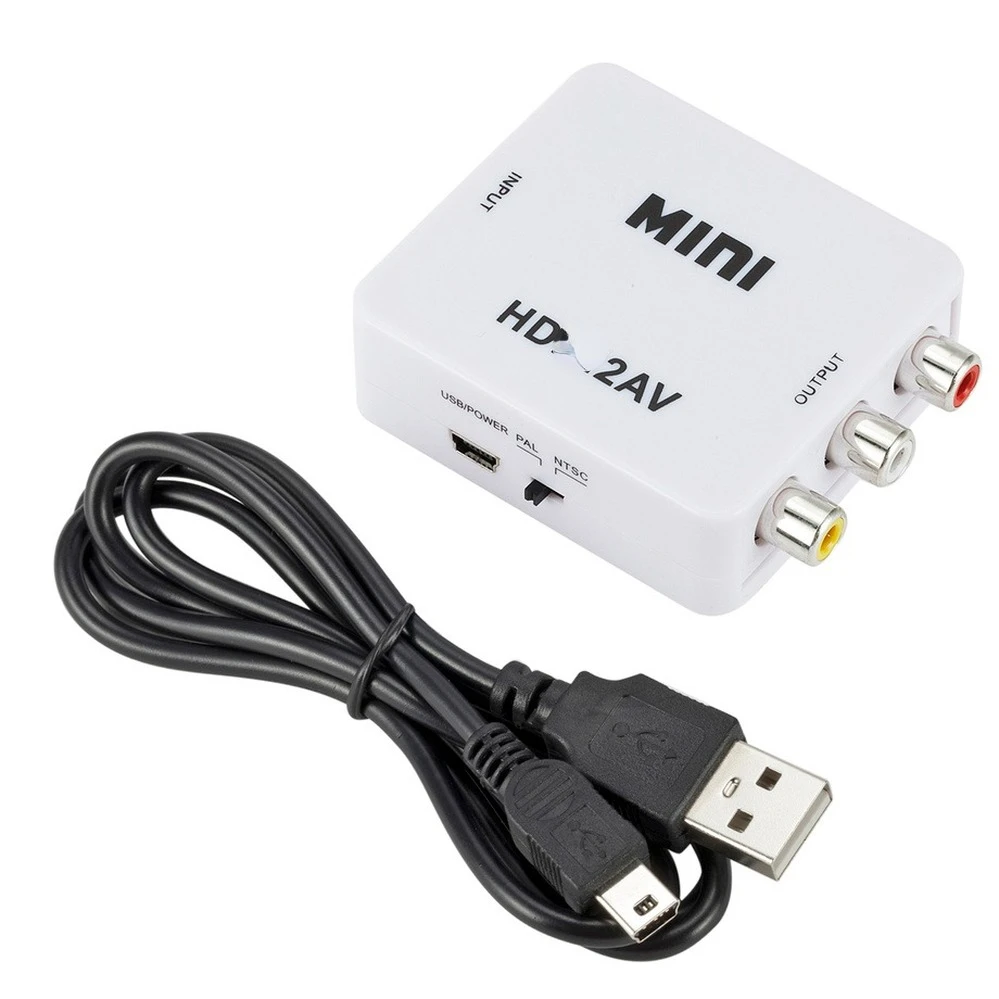 Congdi Hdmi-Compatibel Naar Rca Converter Av/Cvsb L/R Video Box Hd 1080P 1920*1080 60Hz Hd2av Ondersteuning Ntsc Pal Output Hdtoav