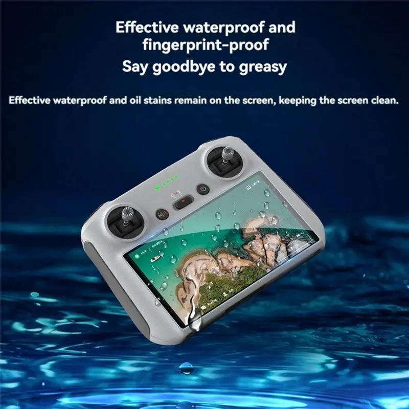 A20T Screen Protector Film for DJI Mini 3/4 Pro RC2 Remote Control, AR Anti-Reflection Tempered Film, PET, Clear