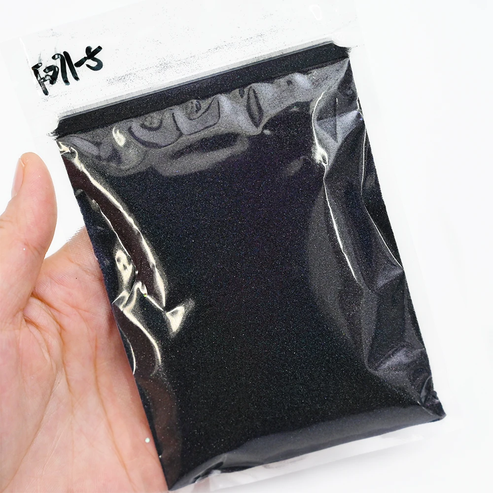 10g Shiny Candy Sweater Effect Nail Glitter Black White Holographic Sugar Nail Powder Chrome Pigment for Manicure Decoration
