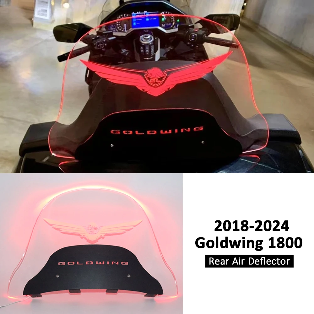 New Motorcycle Rear Deflector GoldWing 1800 GL1800 Tuning Accessories Rear Windshield Spoiler For Honda Goldwing1800 2018-2024