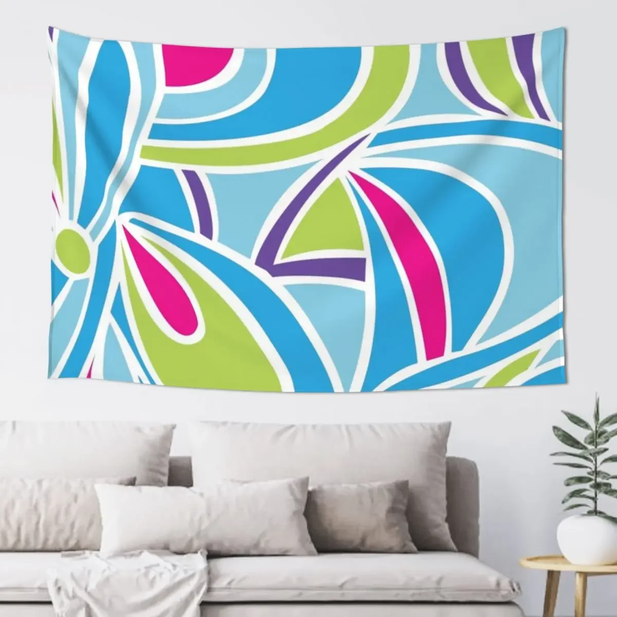 

Totally Hair Teresa Blue Tapestry Nordic Home Decor House Decor Room Decor Aesthetic Room Cute Tapestry