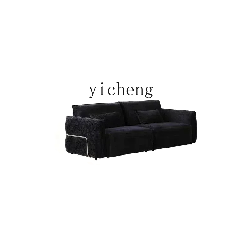 

Tqh Chinese Style Bauhaus Small Apartment Sofa Chenille Small Steel Ring Sofa luxury home decor