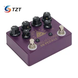 TZT 68pedals King of Clone Overload Single Effects Pedal Analog Man King of Tone Remastered Edition Guitar Effects Pedal