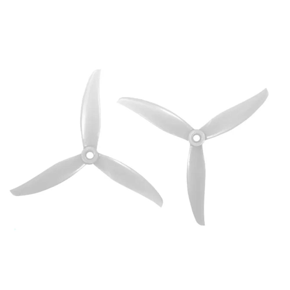 2 Pairs HQProp J33 4.9X3.3X3 3-Blade Propellers Set - Gray/Red/Purple/White for FPV Racing Freestyle Drones Spare Parts