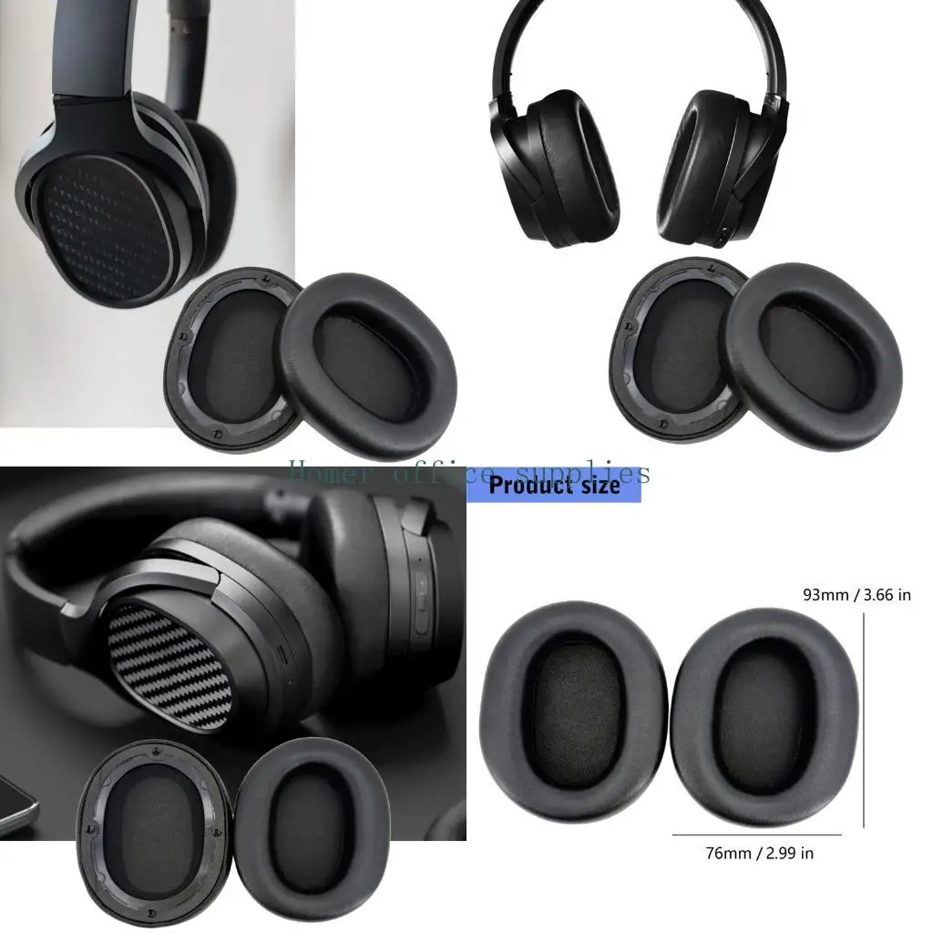 K43B 1 Pair Comfortable Ear Cushions Earphone Cover Sheepskin Earpads for SPIRIT Wireless Headphone Earmuffs