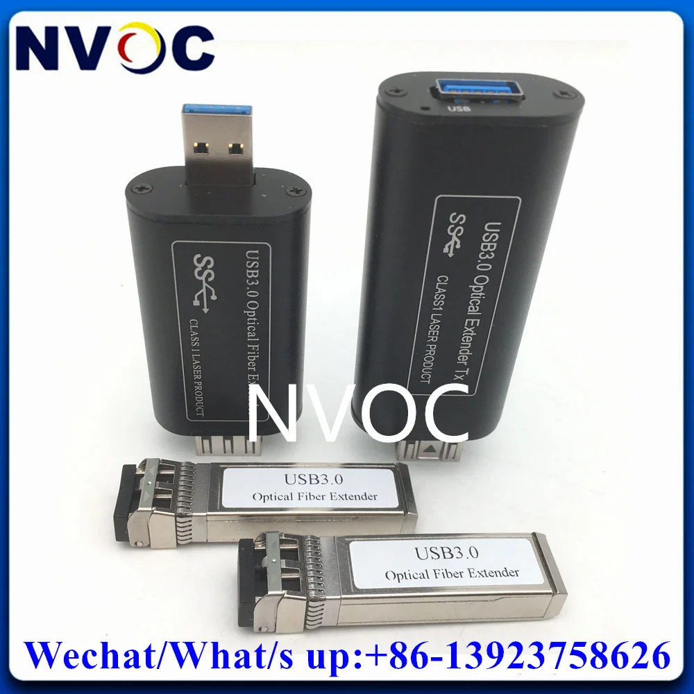 

Small Form USB3.0 To Fiber Optic Extender Transceiver Converter Terminal USB Extender Over Dual SM LC Up To 20KM Plug and Play