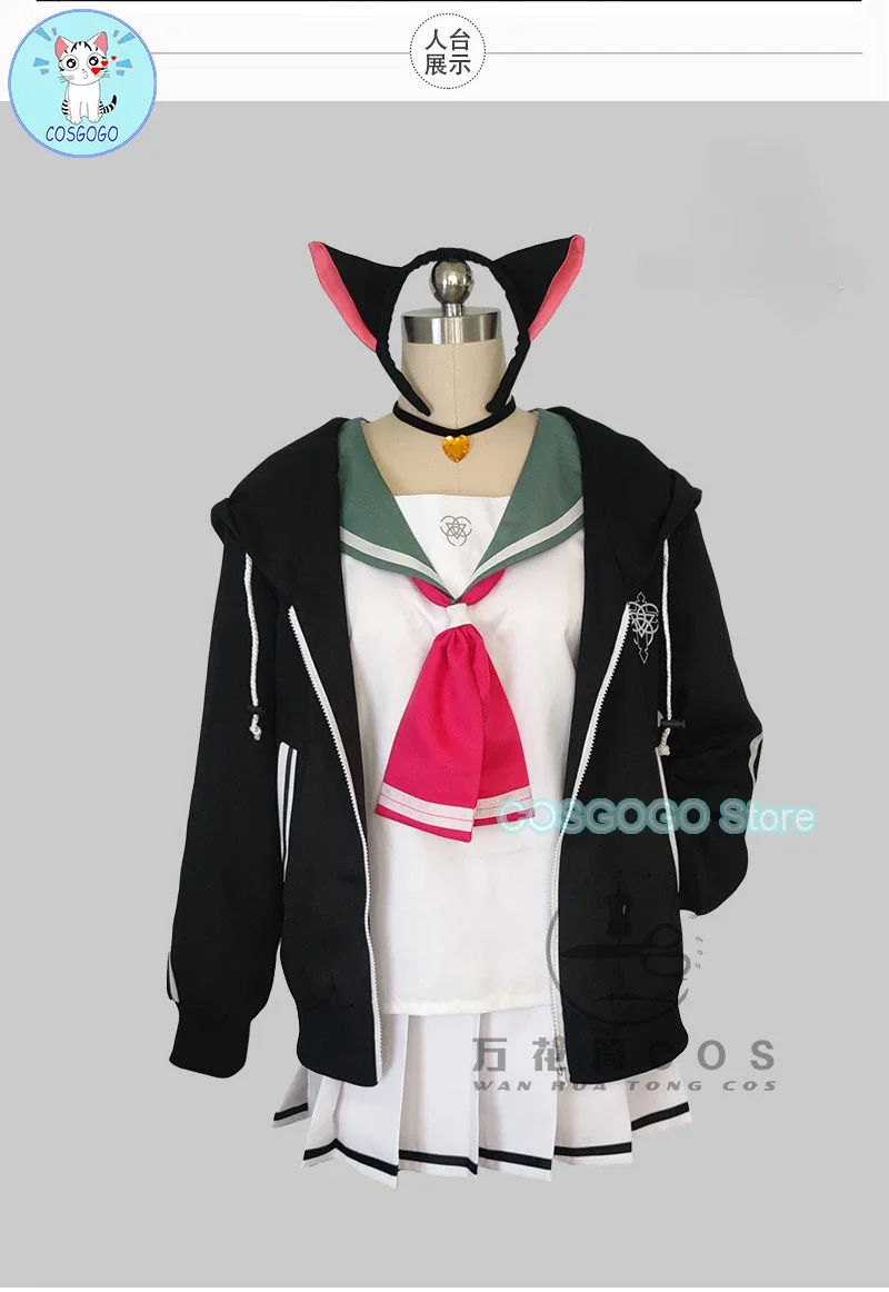 [Customized] Game Blue Archive MomoTalk Cosplay Costume Halloween Outfits JK Sailor Uniform Clothing Women Anime