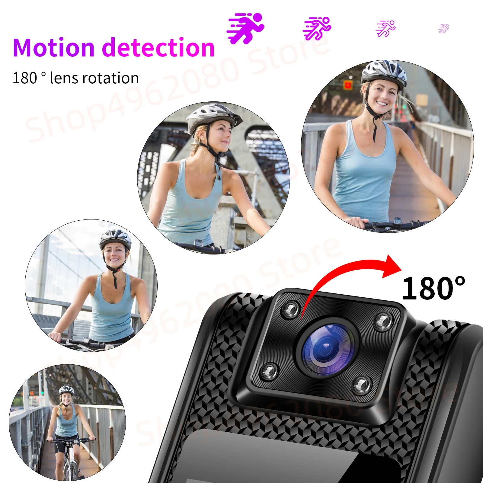 2025 nouvelle caméra de sport HD 1080P portable à clipser WIFI/réception directe 5H vidéo écran IPS enregistreur d'application de Police Vision nocturne IR