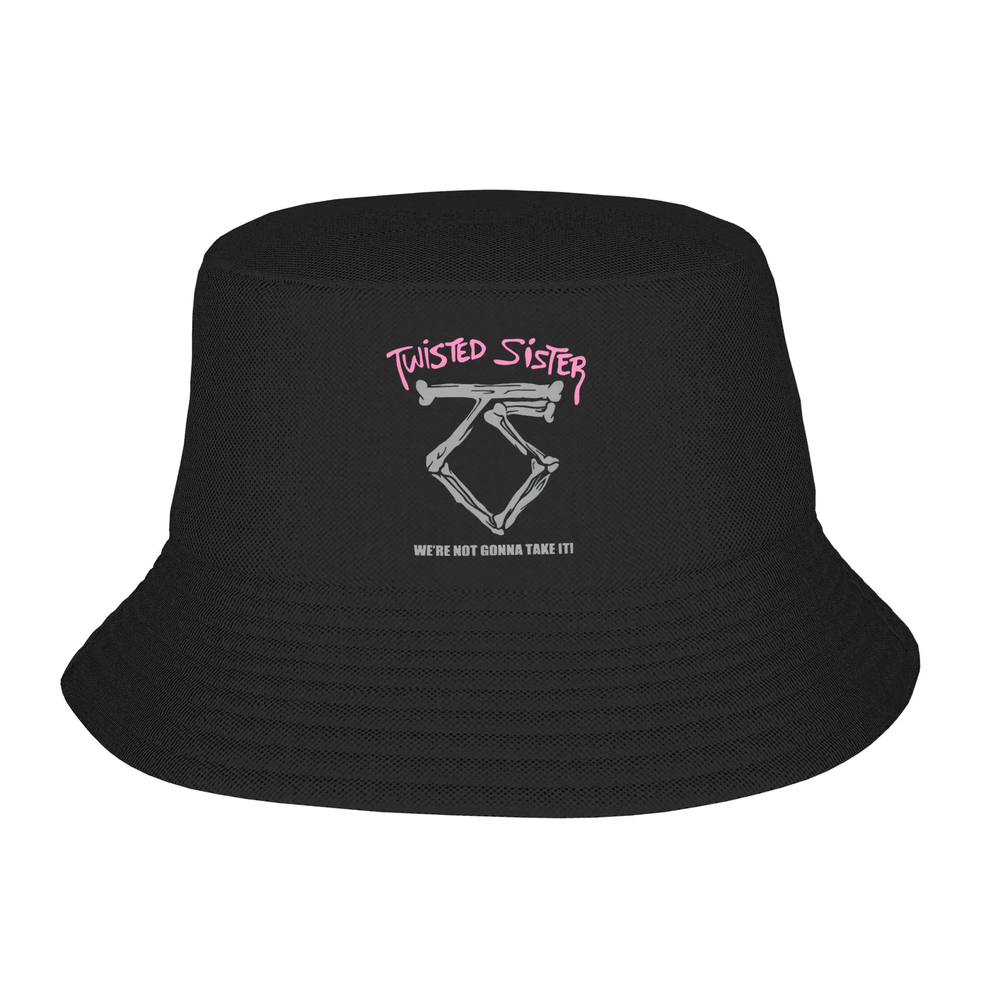 Women Cute Bucket Hat Twisted Sisters metal band Merch Bob Hat For Picnic Headwear Lightweight